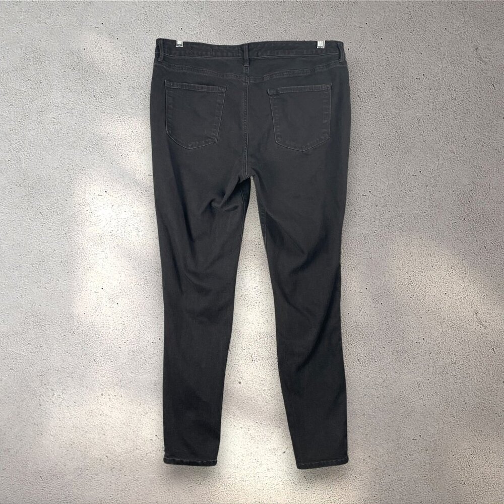 Jessica Simpson Jeans Womens 16 Black Kiss Me Skinny Mid-Rise Stretch Minimalist - Picture 2 of 7